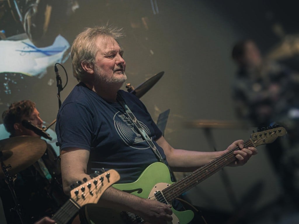 Kloosterdocenten op het podium